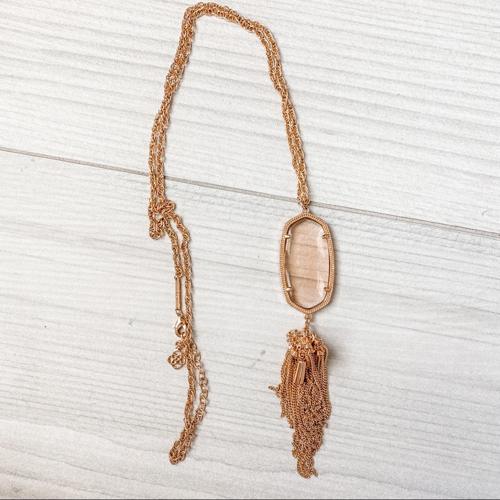 Kendra Scott Rayne Necklace Rose Gold